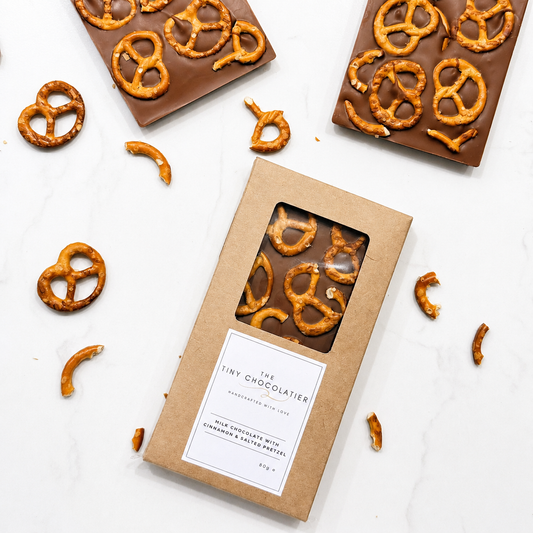 Tiny Chocolatier Chocolate Bar - Pretzel and Cinnamon