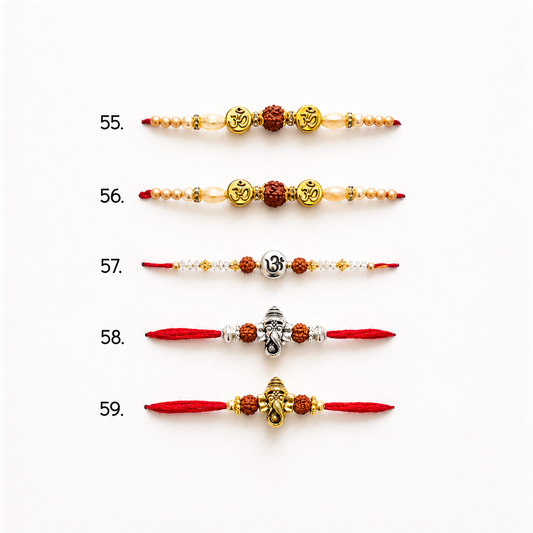 Rakhis 55-59 (Aums & Ganpati)